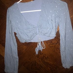 Short cropped blouse